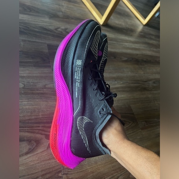 Nike ZoomX Vaporfly Next% 2 Raptors Mens Size 13 Black Flash Crimson CU4111 002 main image 9